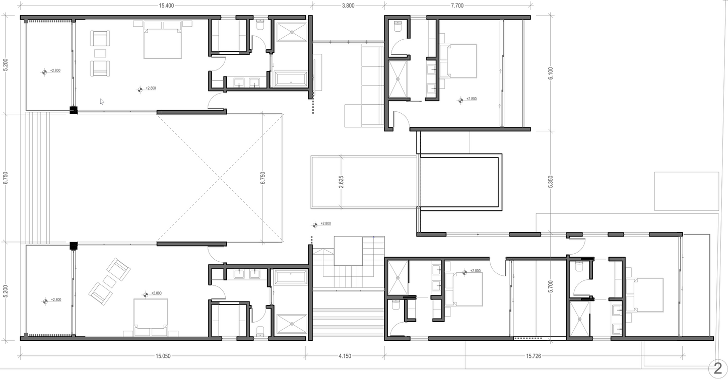 Casa Linda Floor Plan Level 2