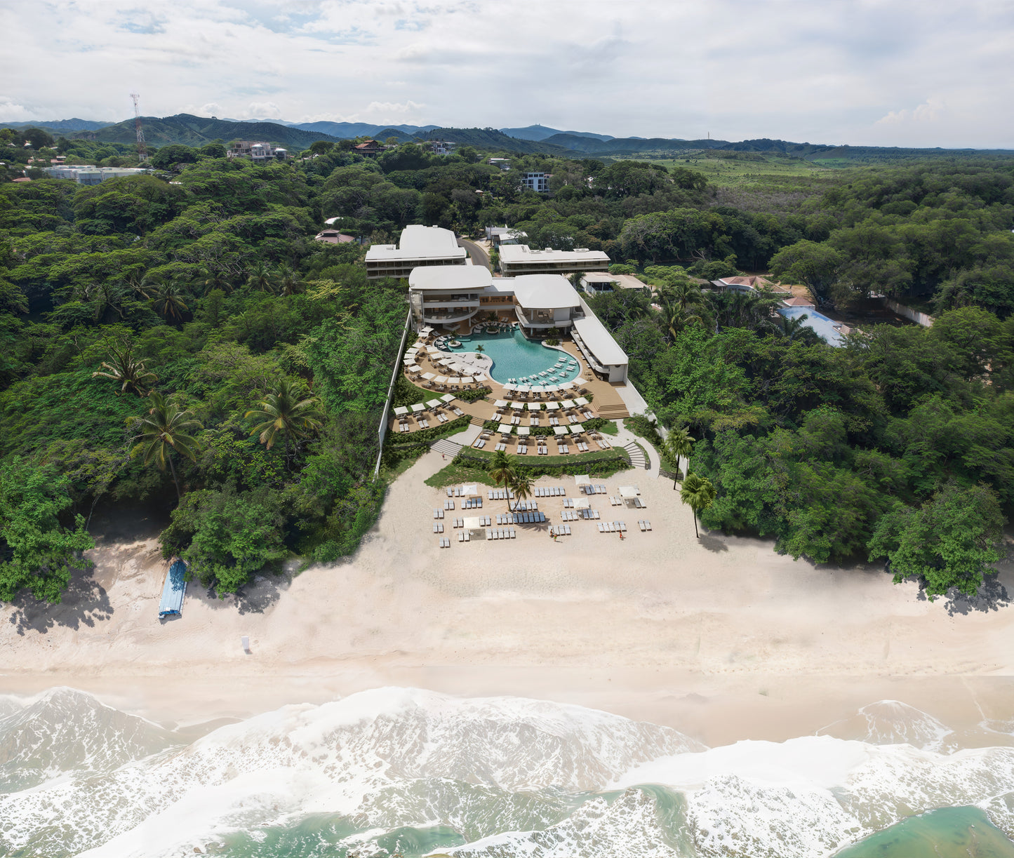 Mono Loco Beach Club Aerial View From Ocean