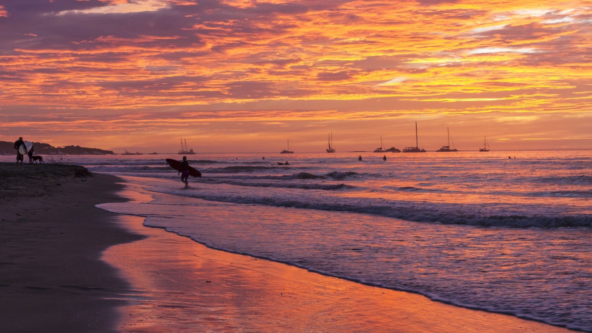 Tamarindo Surfer Sunset